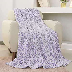 Одеяло FY FIBER HOUSE Фланель Микрофибра с 3D принтом Гепарда Фиолетовый 228,6 см x 228,6 см synthetic.ua - Фото 1