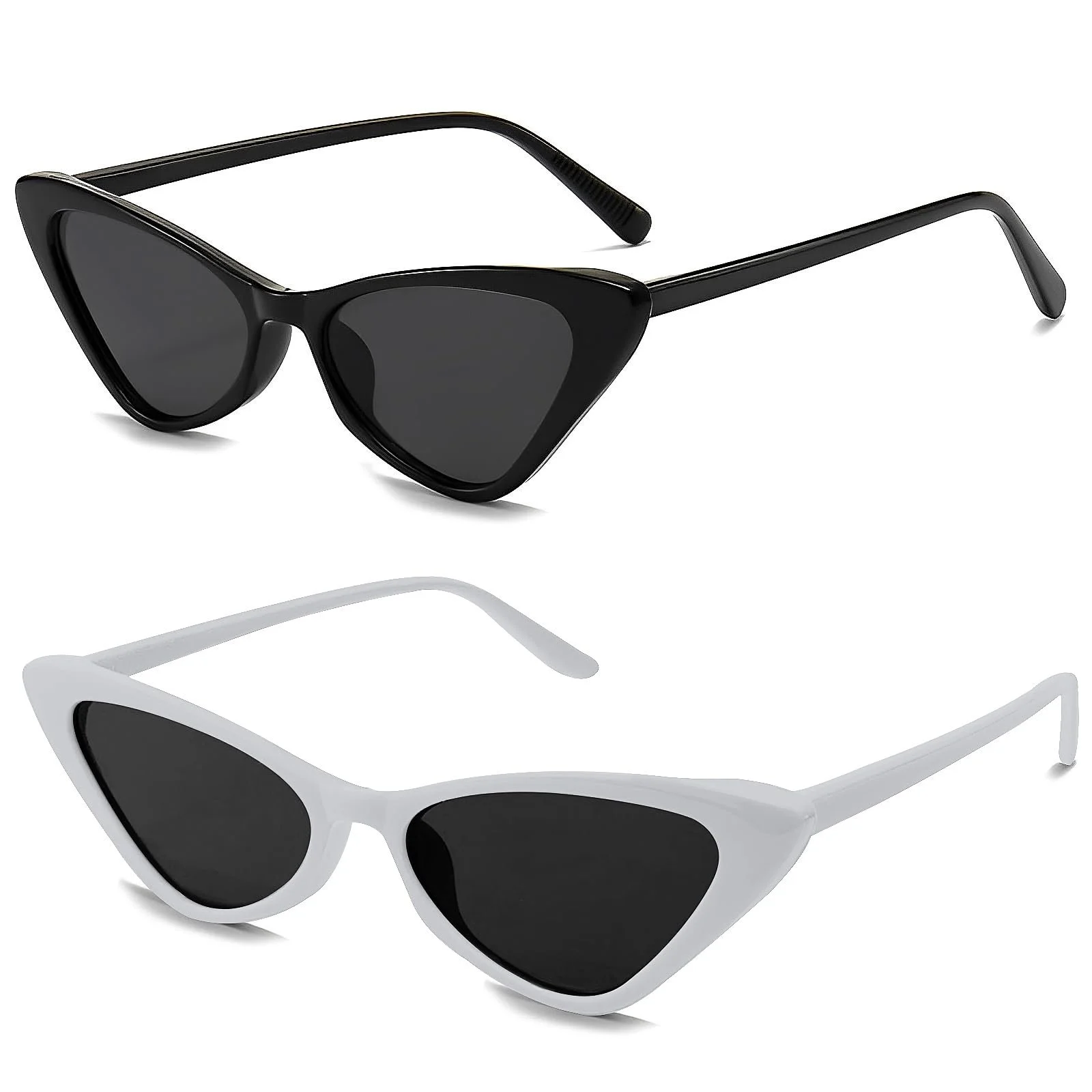 Солнцезащитные очки Кошачий глаз Techchii 2 шт. Черный, Белый, фото №1 Солнцезащитные очки Кошачий глаз Techchii 2 шт. Черный, Белый, фото №1