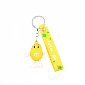 Брелок М&MS, жовтий, для ключів, рюкзака, сумки, 5.6 см - Фото 1