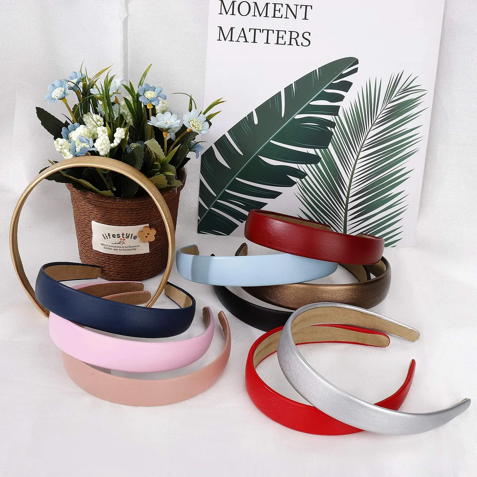 Жіночий обруч для волосся Шкіряний Багатокольоровий Широкий, фото №7 Жіночий обруч для волосся Шкіряний Багатокольоровий Широкий, фото №7