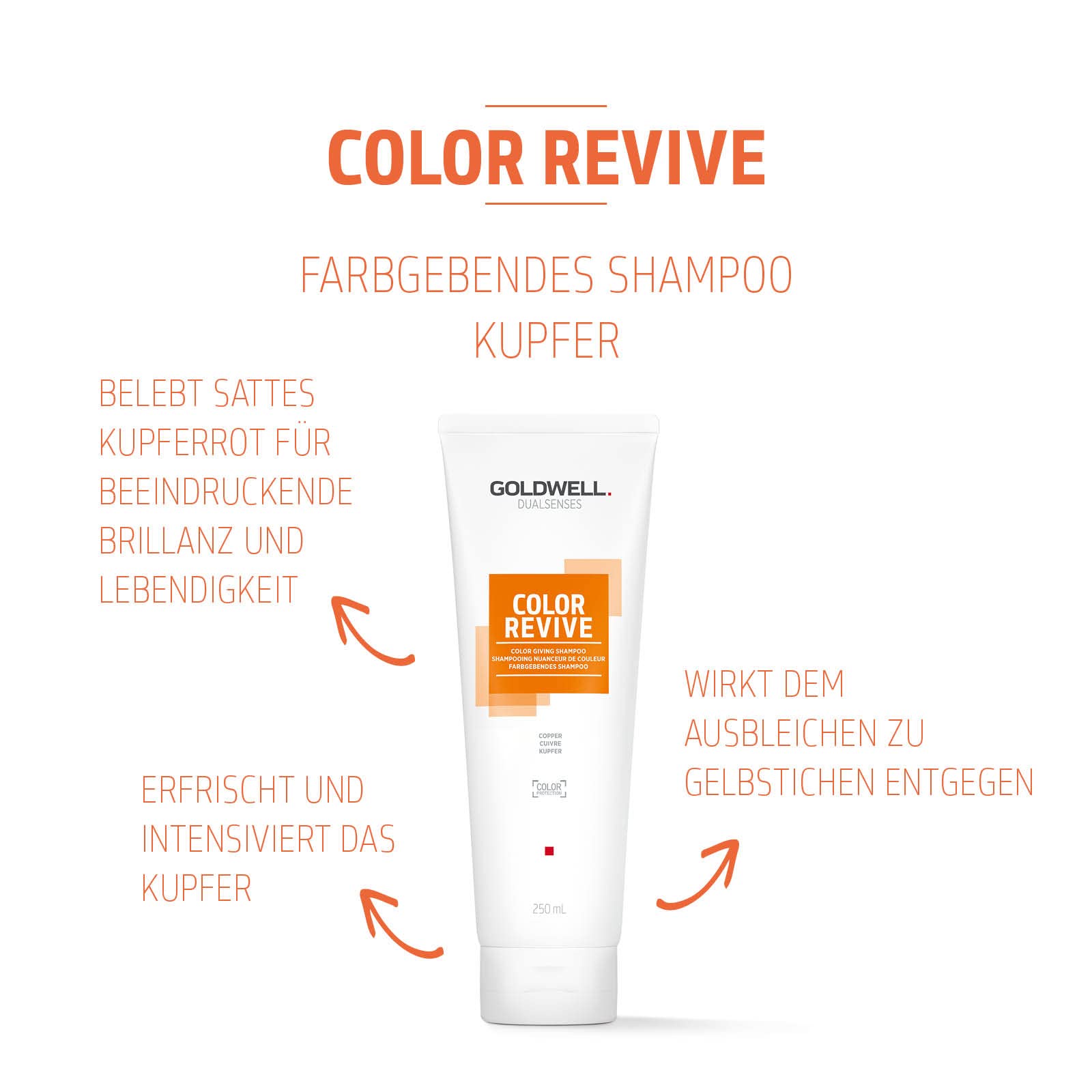 Шампунь Goldwell Dualsenses Color Revive Для підтримки кольору Мідний, фото №2