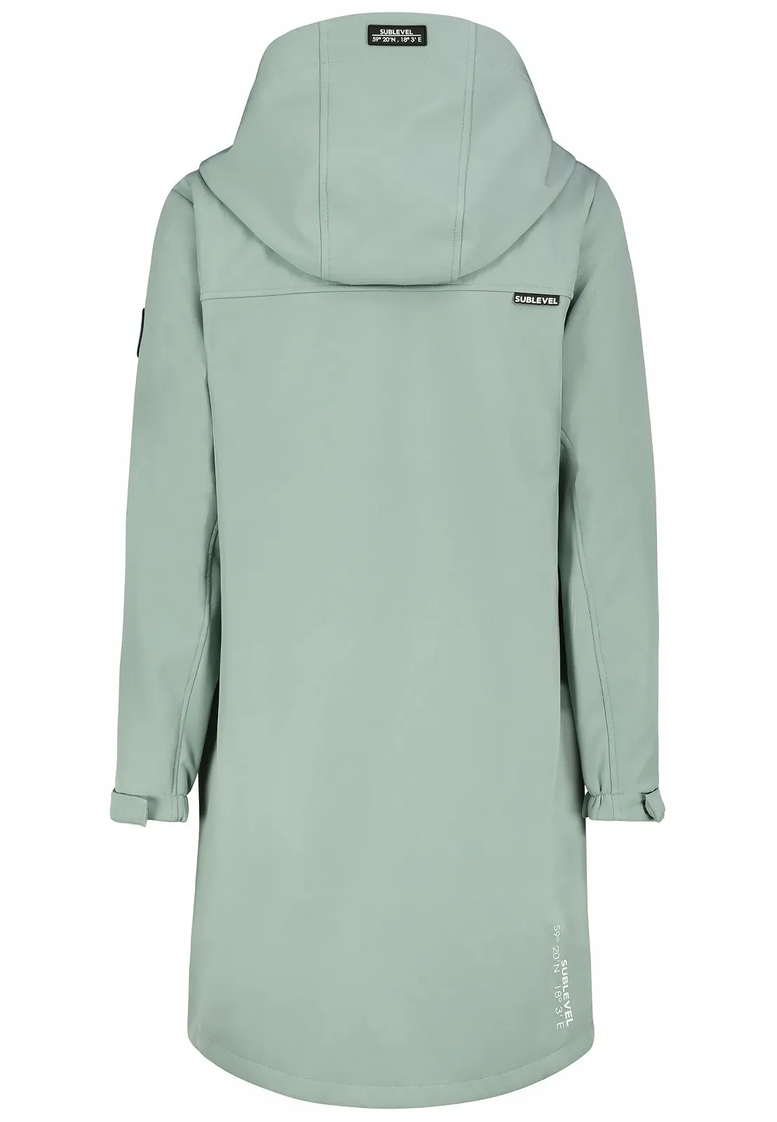 Жіноче пальто софтшелл Sublevel Перехідна куртка з капюшоном, прорізними кишенями, фото №2 Жіноче пальто софтшелл Sublevel Перехідна куртка з капюшоном, прорізними кишенями, фото №2