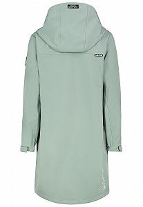 Жіноче пальто софтшелл Sublevel Перехідна куртка з капюшоном, прорізними кишенями synthetic.ua - Фото 1