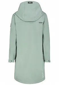 Женское пальто софтшелл Sublevel Переходная куртка с капюшоном, прорезными карманами synthetic.ua - Фото 1