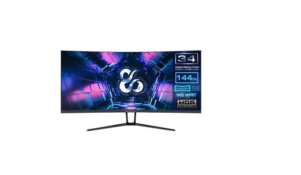 Монітор Newskill Icarus 34 дюйми WQHD 144Hz Gaming, фото №1