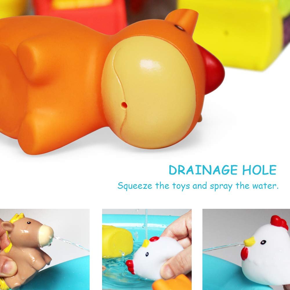 Игрушечный набор для ванной Junshen 6 штук для малышей и малышей, фото №2