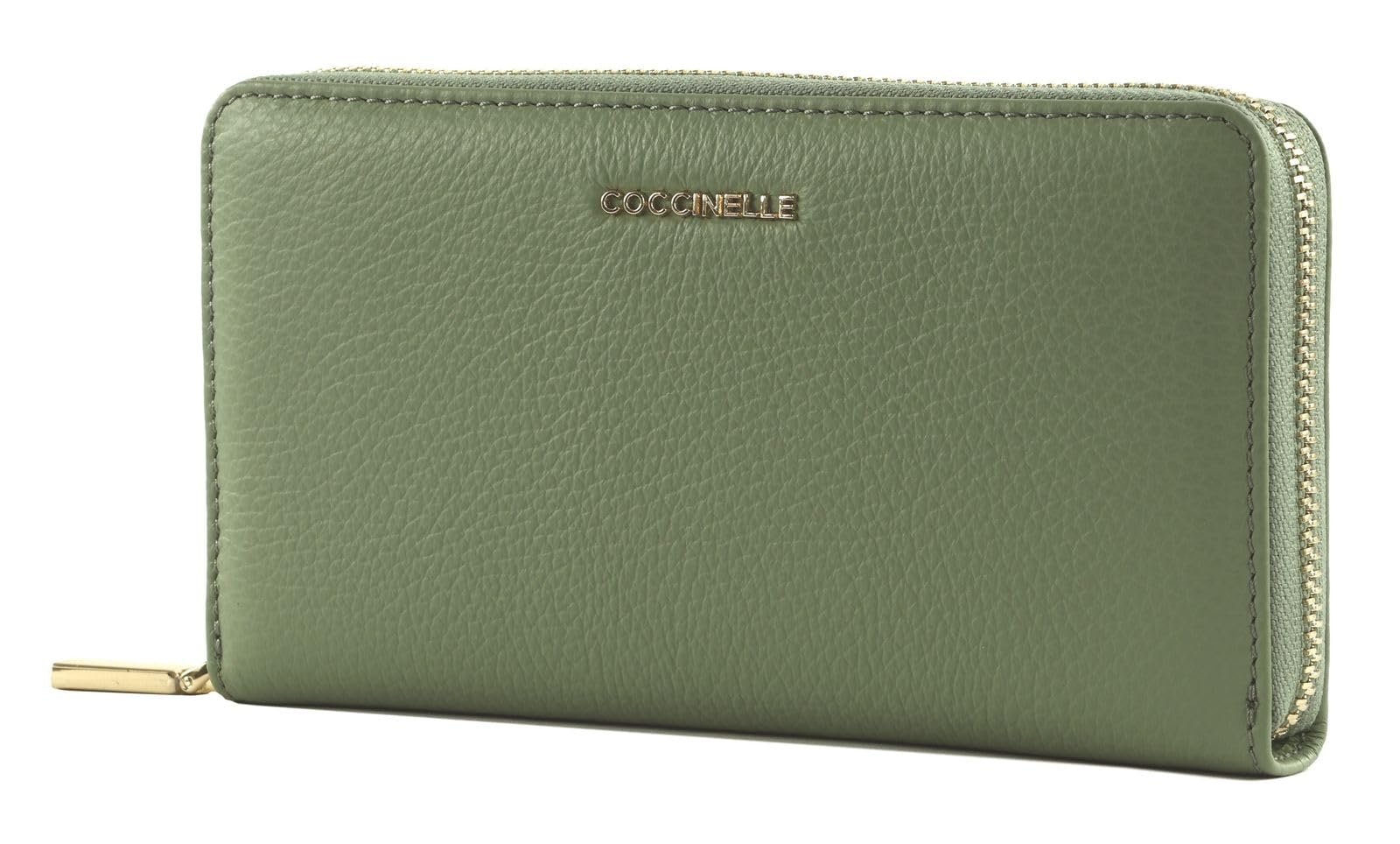 Кошелек Coccinelle Metallic Soft Кожа Grained Greenery, фото №1