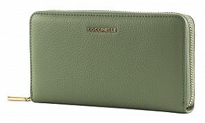 Кошелек Coccinelle Metallic Soft Кожа Grained Greenery - Фото 1