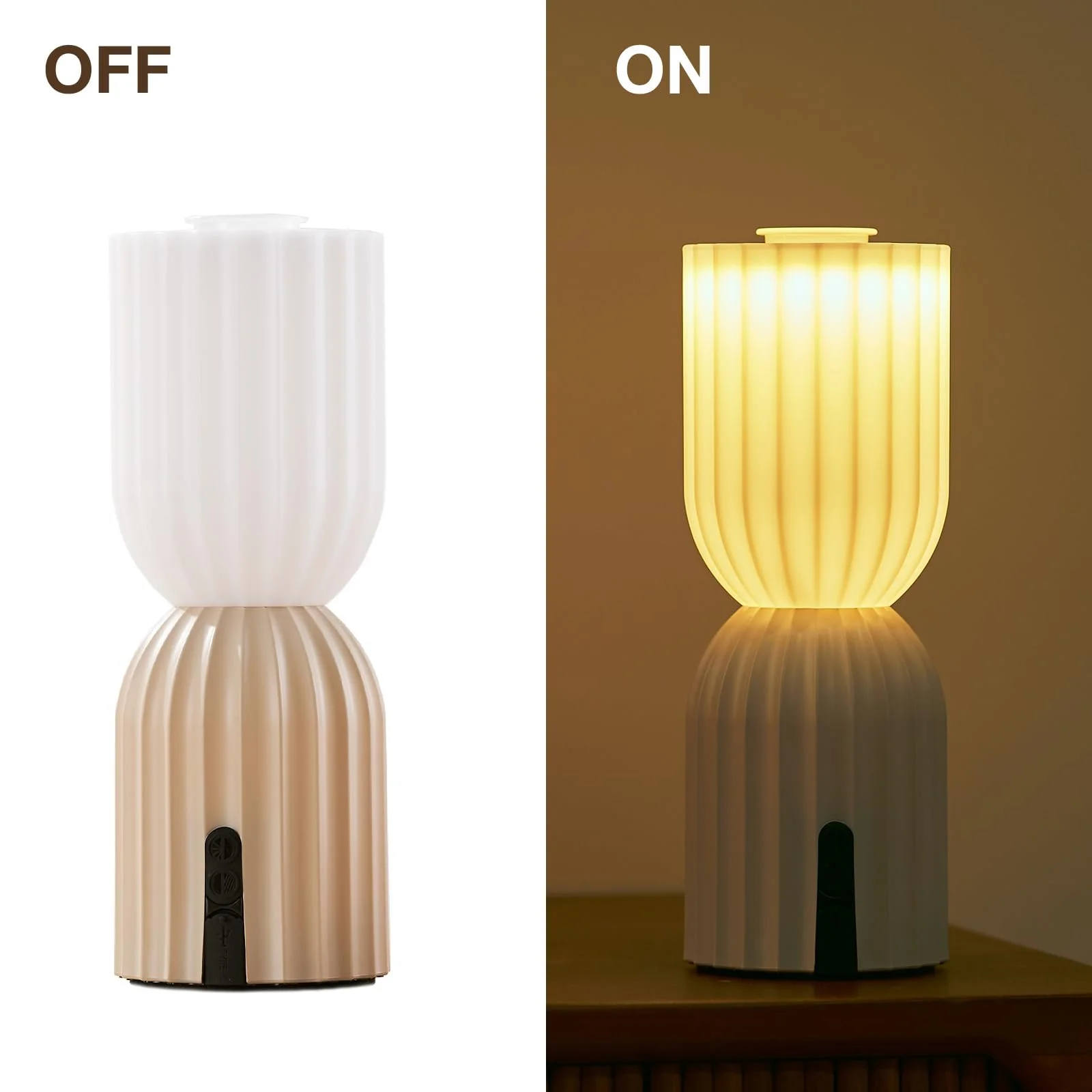 Настільна лампа LED Bedside Lamp Wireless Rechargeable 2700 K RGB USB-C IP54 Beige, фото №9