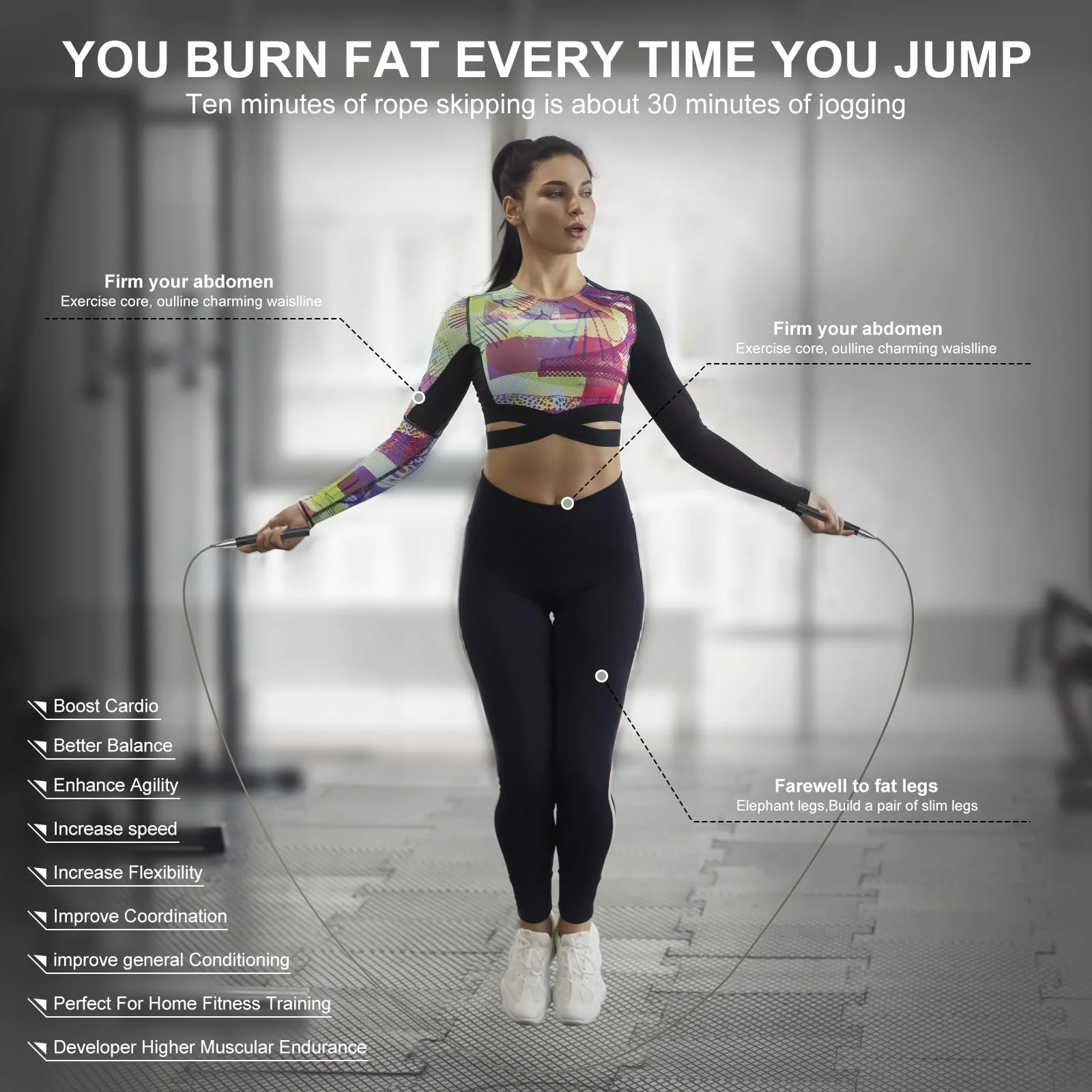Скакалка Speed Jump Rope 3 м Регульована Алюмінієва ручка Самоблокувальна, фото №6 Скакалка Speed Jump Rope 3 м Регульована Алюмінієва ручка Самоблокувальна, фото №6