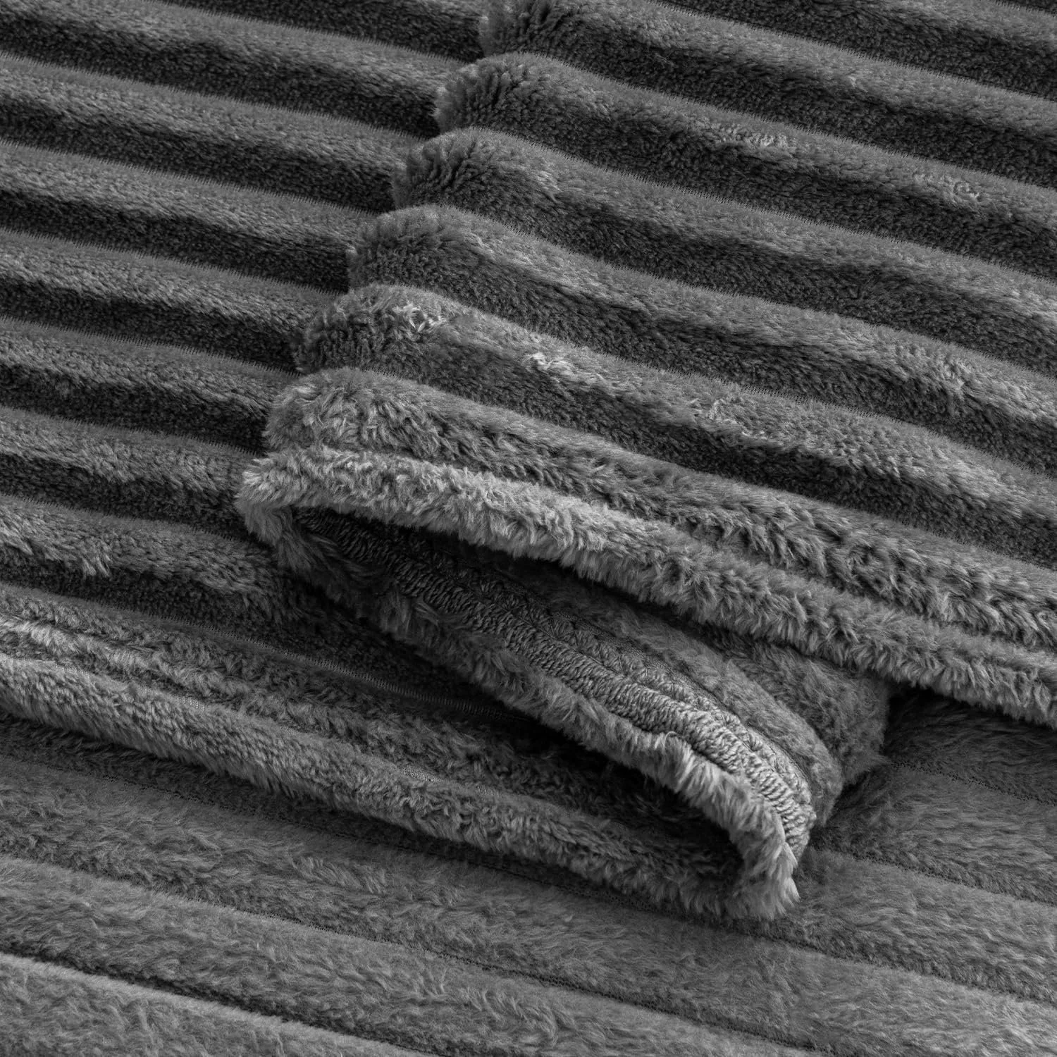 Плед MIULEE Cuddly Fleece, Фланелевий Плед, Однотонний, фото №6