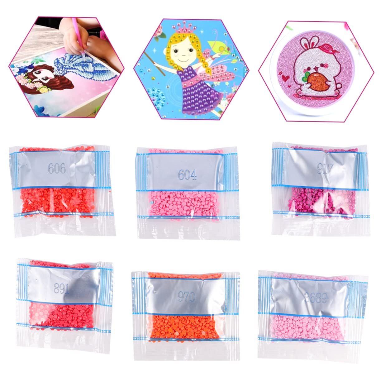 Стразы Healeved, круглые кабошоны из смолы, 48 шт., фото №9