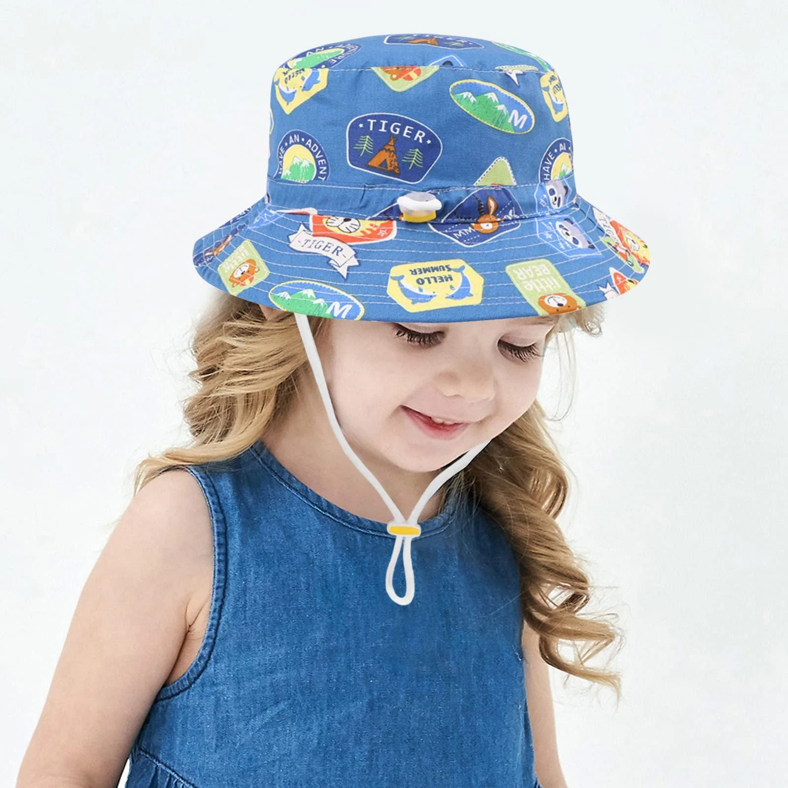 Сонцезахисна панама Glücksvogel унісекс UPF 50+ з широкими полями та регульованим шнурком, фото №4