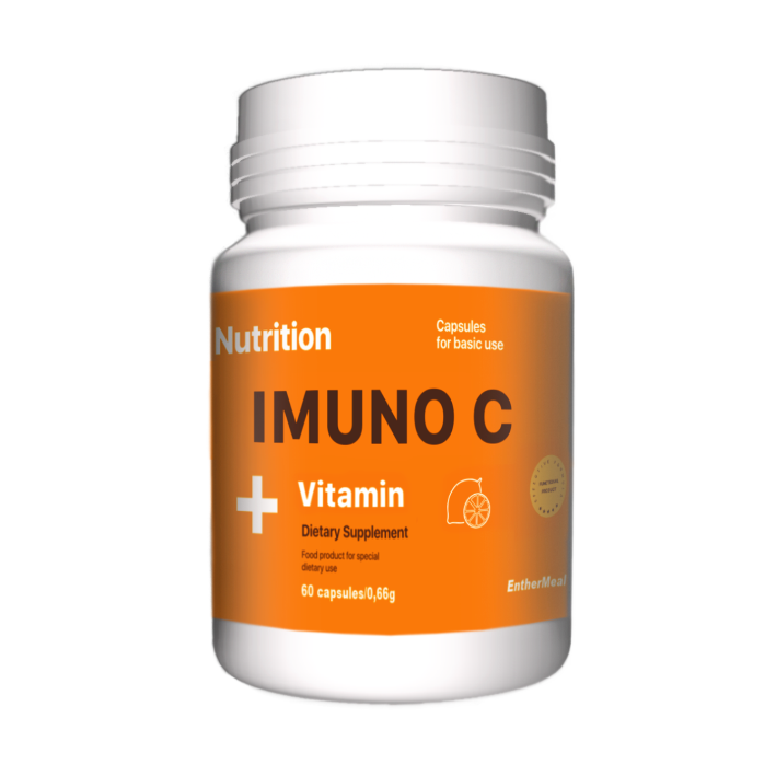 Витамин С EntherMeal Imuno C Vitamin 60 капсул, фото №1