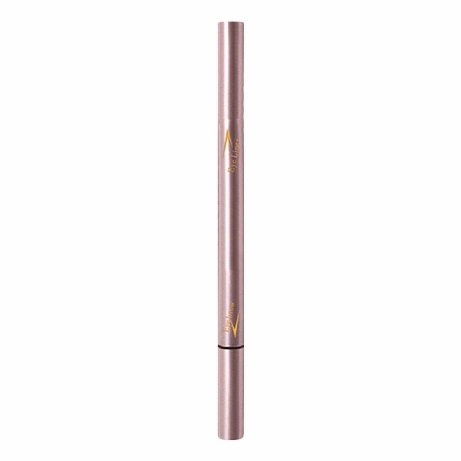 Олівець для брів Durable Double Head Eyeliner Two in One Quick Drying Waterproof Eyebrow Pencil Powder Pen Чорний, фото №1