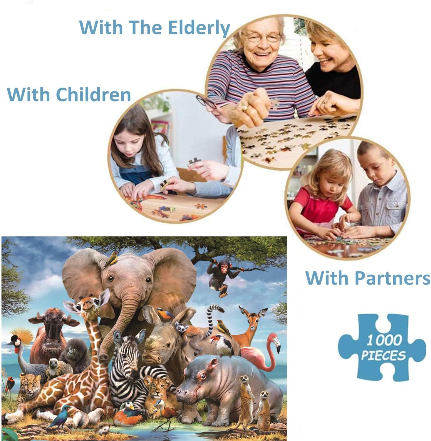 Пазл Animal Kingdom 1000 елементів 70 x 50 см, фото №7