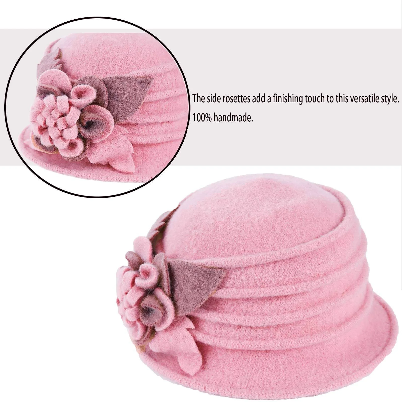 Капелюх-дзвіночок TDEOK Кролик Вовняна, фото №3 Капелюх-дзвіночок TDEOK Кролик Вовняна, фото №3