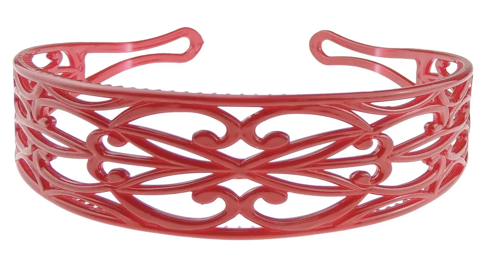 Обруч Glamour Girlz Маленький Трафарет Квітка Виріз Широкий Бордовий, фото №1 Обруч Glamour Girlz Маленький Трафарет Квітка Виріз Широкий Бордовий, фото №1