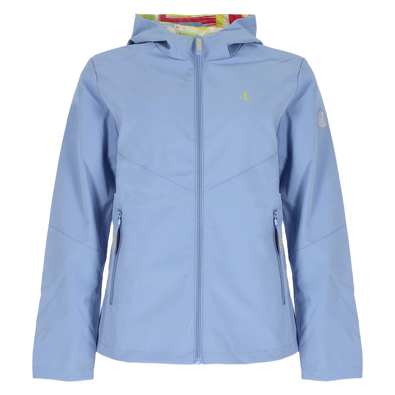 Женская куртка Leitfeuer Двусторонняя с капюшоном - однотонная и модная куртка для активного отдыха в цветную полоску, фото №2