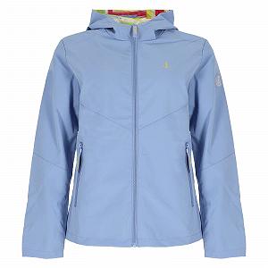 Женская куртка Leitfeuer Двусторонняя с капюшоном - однотонная и модная куртка для активного отдыха в цветную полоску synthetic.ua - Фото 1