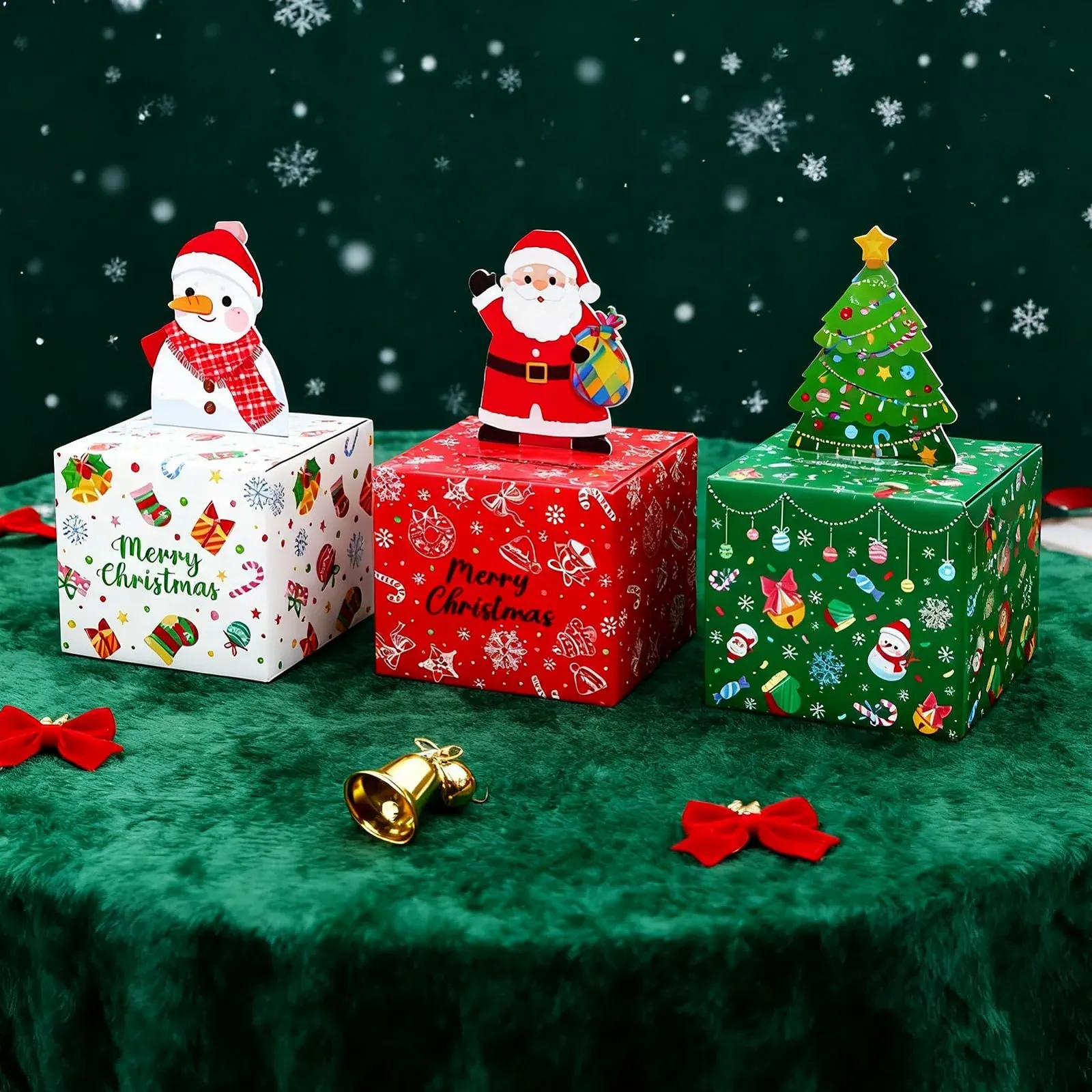 Скарбничка Різдвяна Набір 3 коробки та 90 пакетів Висувна касета, фото №3