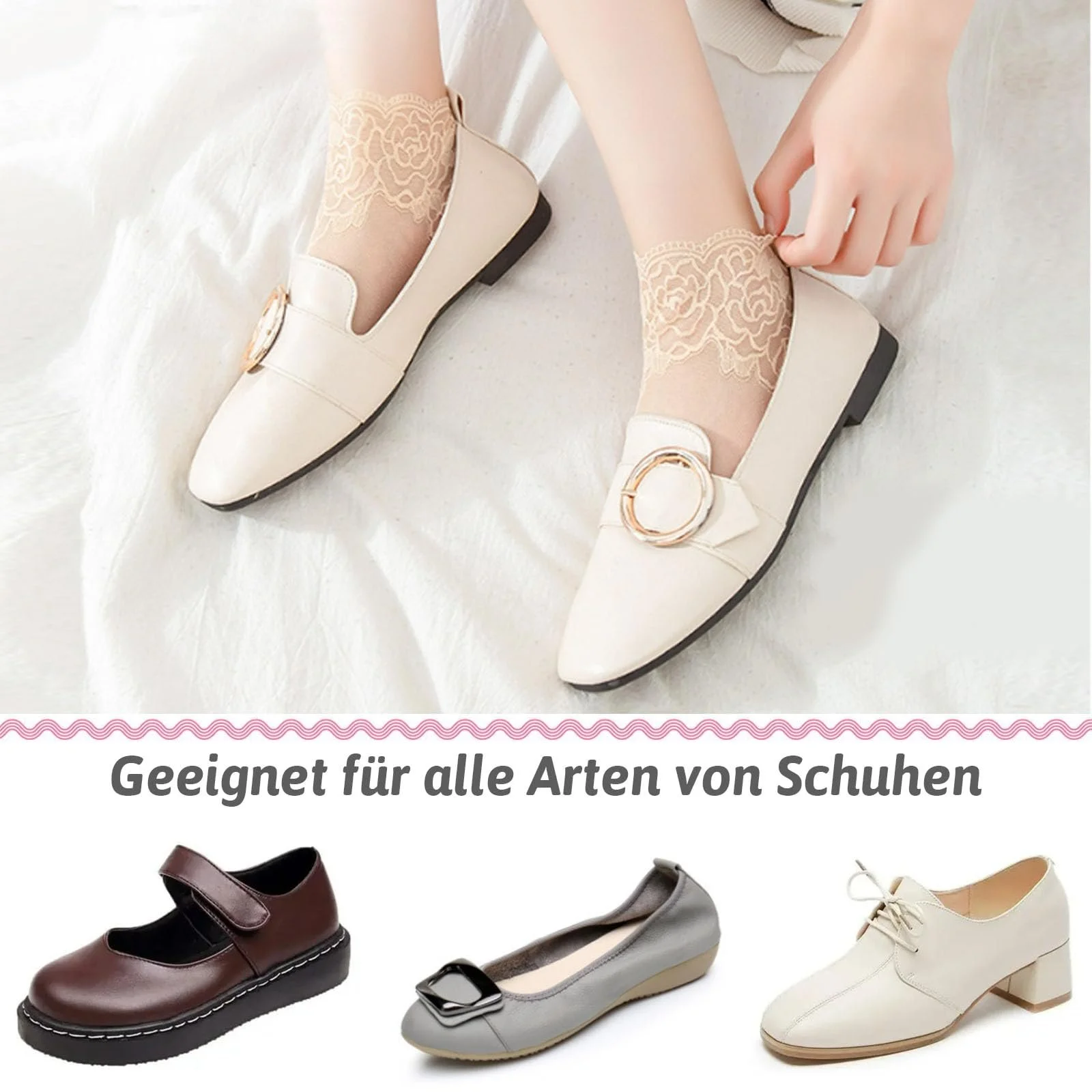 Носки ZOCONE Кружевные Разноцветные 10 пар, фото №7