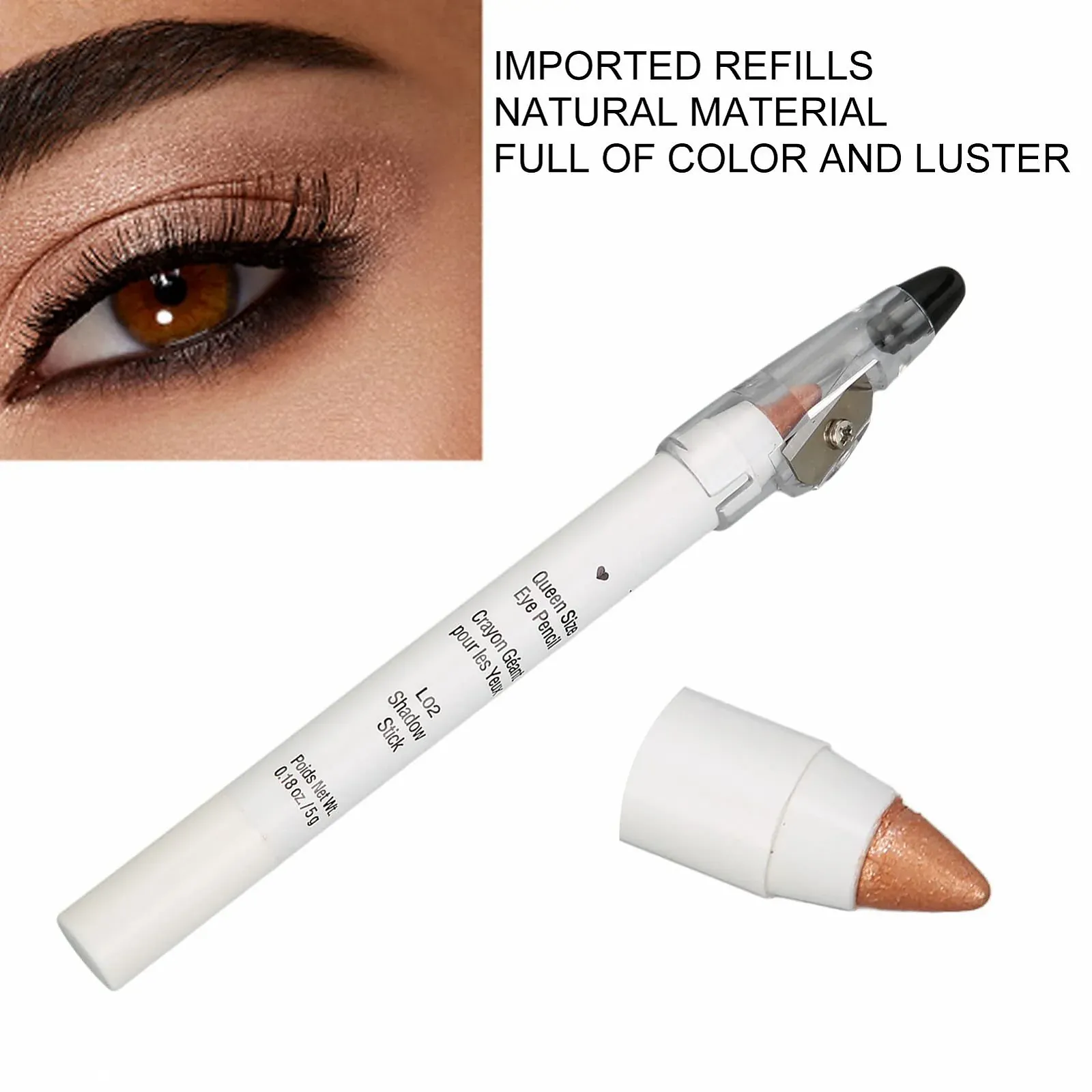 Олівець-стік для очей, блискучий, мерехтливий, кольоровий, довготривалий, 5 г, фото №5 Олівець-стік для очей, блискучий, мерехтливий, кольоровий, довготривалий, 5 г, фото №5