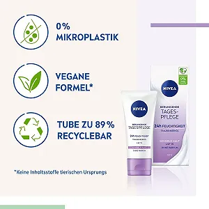 Денний крем для обличчя NIVEA Beruhigende Tagespflege заспокійливий 24h LSF15 50 мл synthetic.ua - Фото 1