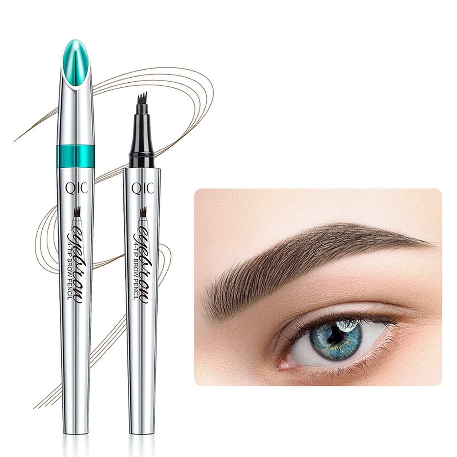 Олівець для брів 4 Point Pencil Рідкий колір Dark Brown, фото №1