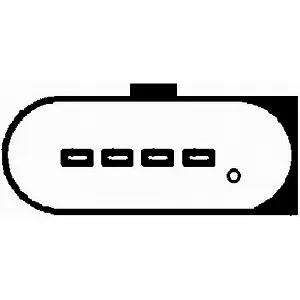 Датчик масової витрати повітря HELLA 8ET 009 142-241 для AUDI SEAT SKODA VW HITACHI synthetic.ua - Фото 1