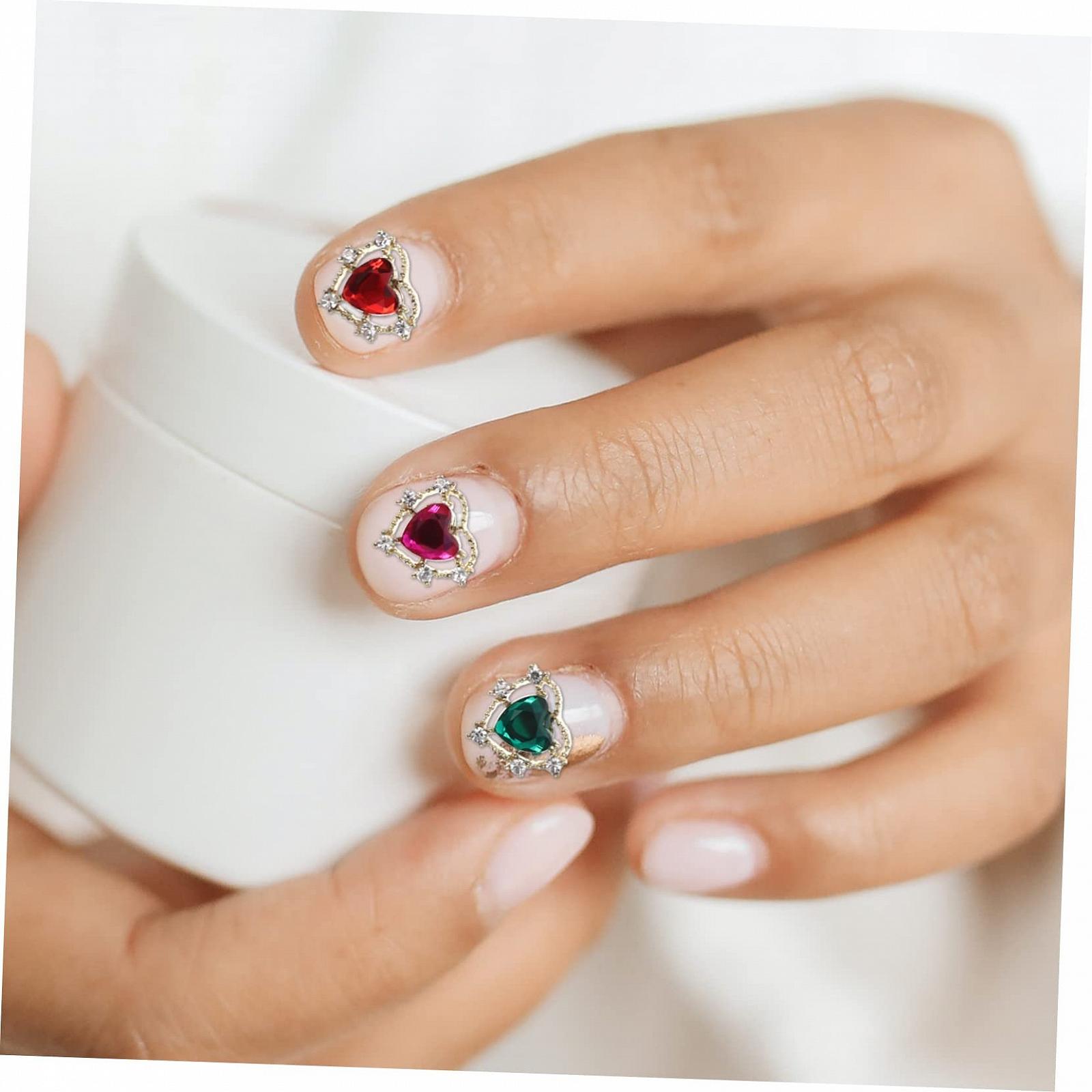 Стразы для ногтей WOONEKY 3 Набора Цинковый сплав Акриловые декоративные шармы 10 шт * 3, фото №7