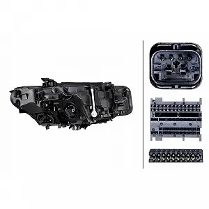 Фара основная HELLA 1EX 016 808-611 для BMW левая synthetic.ua - Фото 1