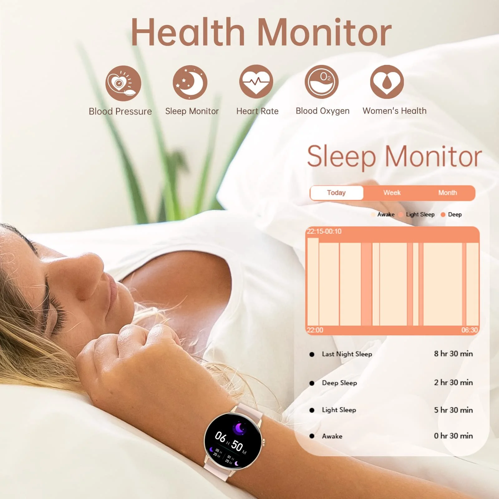 Смартгодинник жіночий, Функція телефона, Сповіщення про повідомлення, фото №3