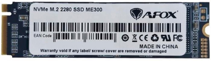 SSD-накопитель 1 ТБ Afox ME300 M.2 2280 NVMe PCIe 3.0 x4 3D NAND (ME300-1000GN), фото №1