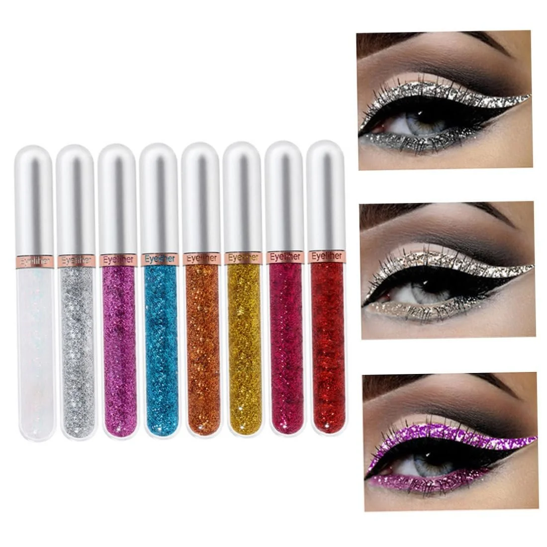 Рідка Підводка 8 кольорів, барвиста водостійка, фото №6 Рідка Підводка 8 кольорів, барвиста водостійка, фото №6