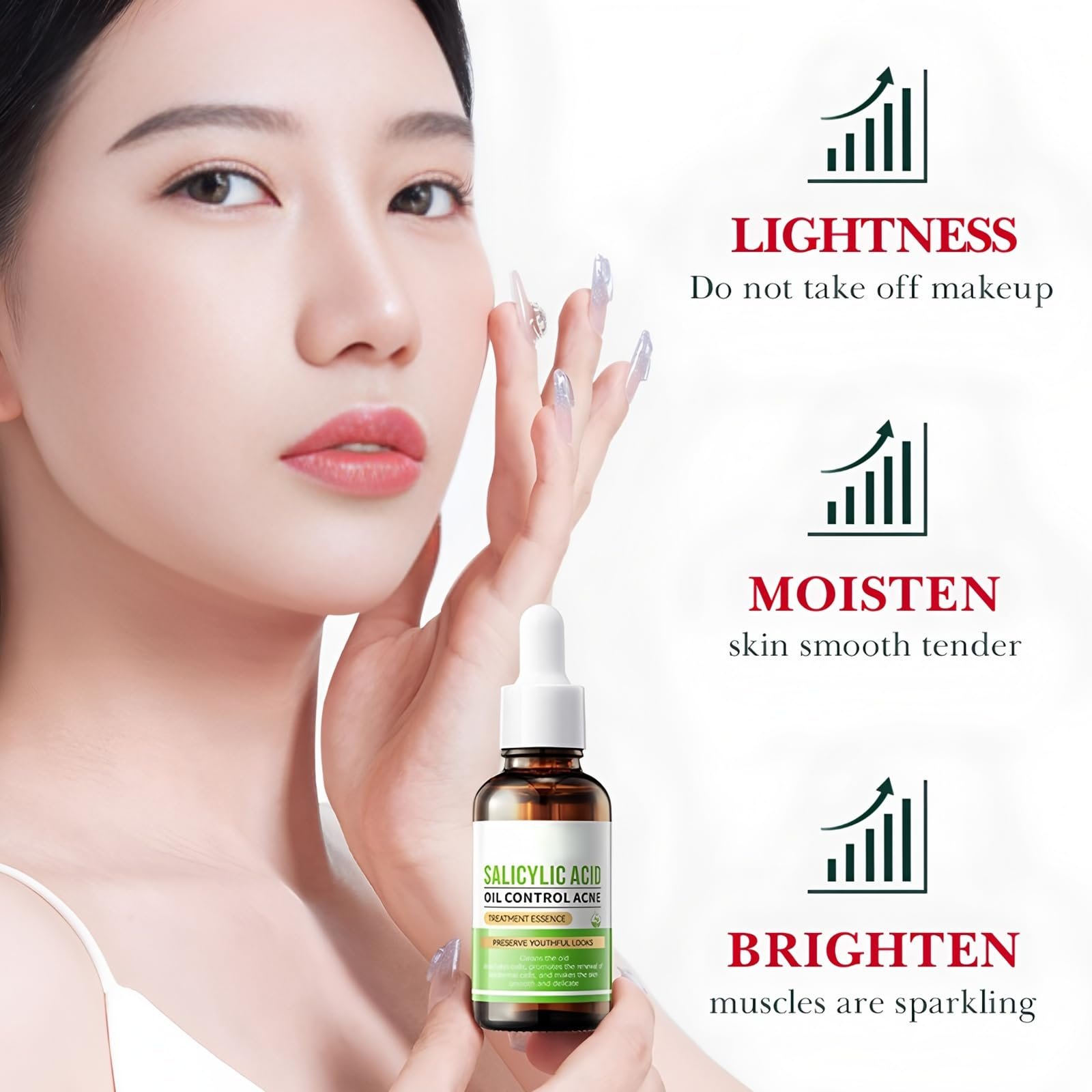 Набор сывороток для лица Niacinamide Whiten Anti-Freckle Anti-Ageing Astaxanthin Salicylic Acid 4 шт, фото №4 Набор сывороток для лица Niacinamide Whiten Anti-Freckle Anti-Ageing Astaxanthin Salicylic Acid 4 шт, фото №4