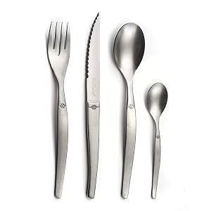 Купить Набор столовых приборов LOU LAGUIOLE JET для 6 человек, 24 предмета, нержавеющая сталь, винтажный стиль - Фото 1 Набор столовых приборов LOU LAGUIOLE JET для 6 человек, 24 предмета, нержавеющая сталь, винтажный стиль - Фото 1