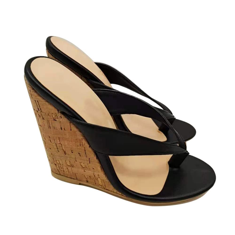 Шльопанці на підборах Жіночі літні на платформі з круглим носком Чорний, фото №1 Шльопанці на підборах Жіночі літні на платформі з круглим носком Чорний, фото №1