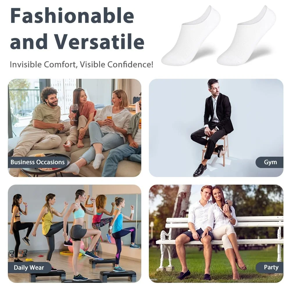 Шкарпетки-слідки Чоловічі та Жіночі C-8pc Білий, фото №7 Шкарпетки-слідки Чоловічі та Жіночі C-8pc Білий, фото №7