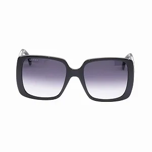 Солнцезащитные очки Gucci Женские Черный-серый synthetic.ua - Фото 1