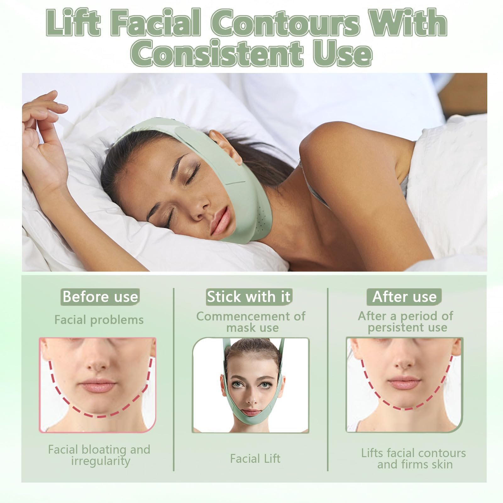 Ремешок против храпа Huakaile, дышащий, регулируемый, удобный для сна., фото №6