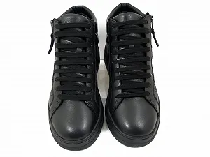 Чоловічі черевики на шнурівці Osvaldo Pericoli Peleo500, чорна шкіра, з блискавкою, знімна устілка synthetic.ua - Фото 1