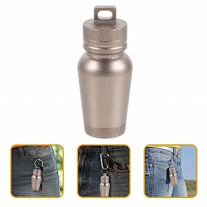 Органайзер для таблеток BESPORTBLE, 1 шт., скляний сплав, брелок, контейнер synthetic.ua - Фото 1