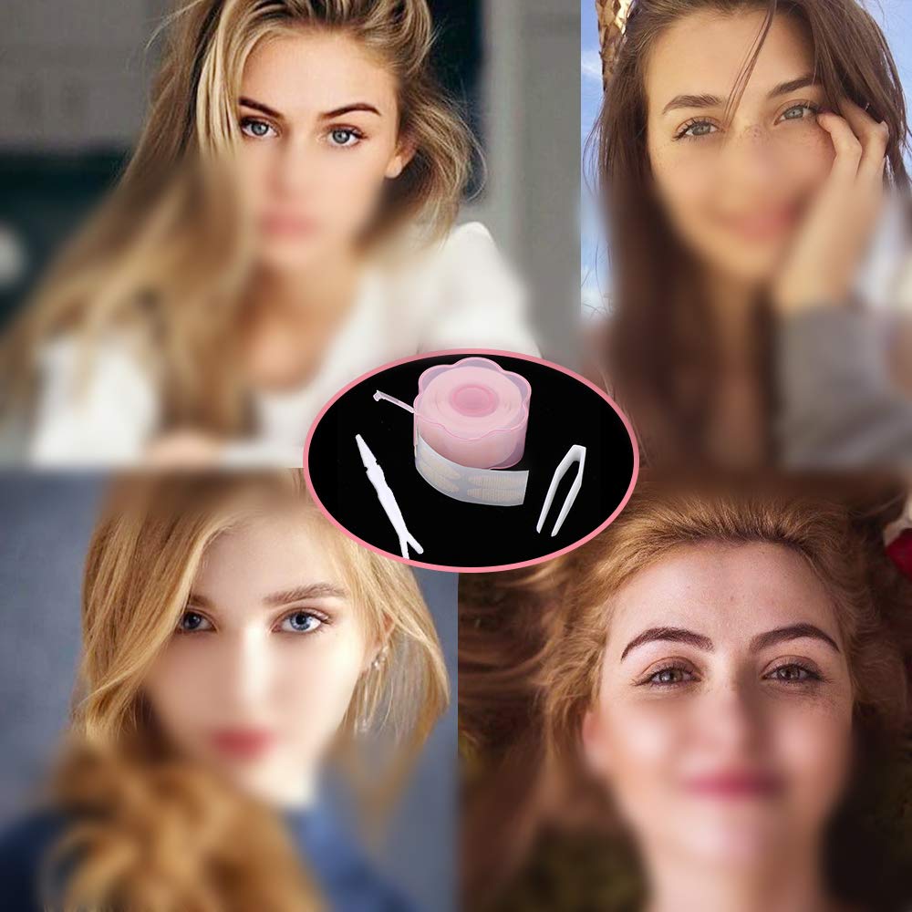 Набір Eyelid Tape 1200 штіз смужками для повік шкіряного кольору, фото №7