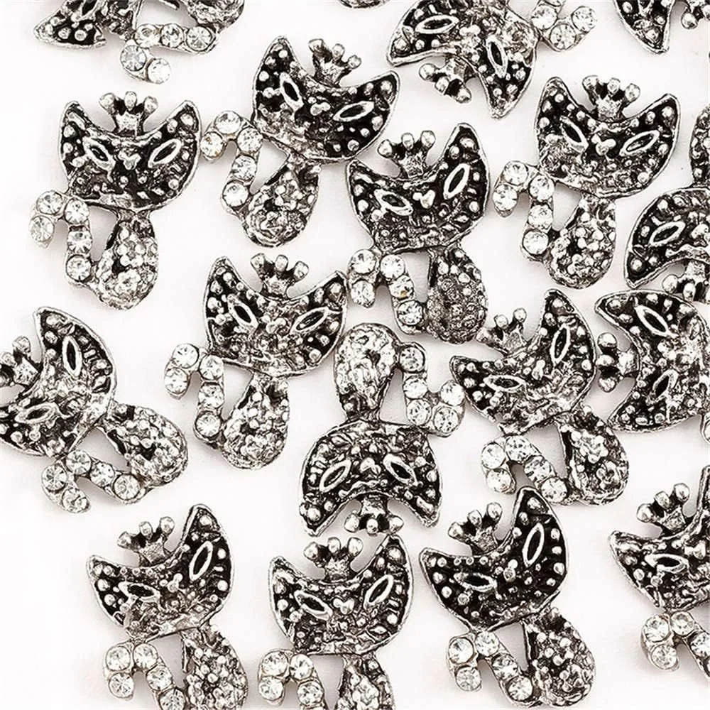 Стразы для ногтей Цветы Животные 3 шт, фото №2