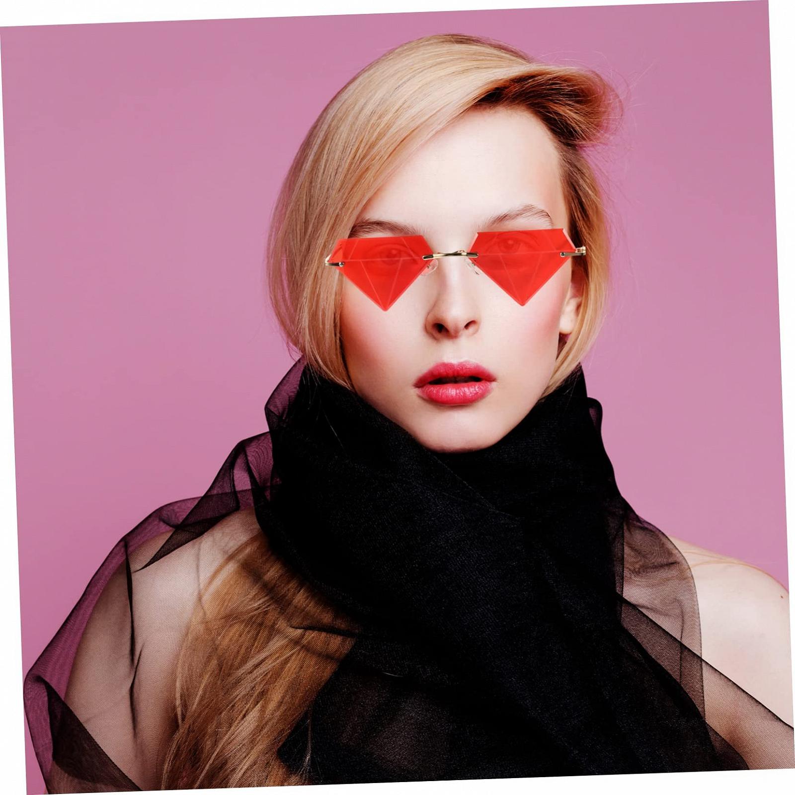 Сонцезахисні окуляри Packove Ретро для жінок, унісекс, без оправи, вінтажні, антиблікові, 5 пар, фото №5