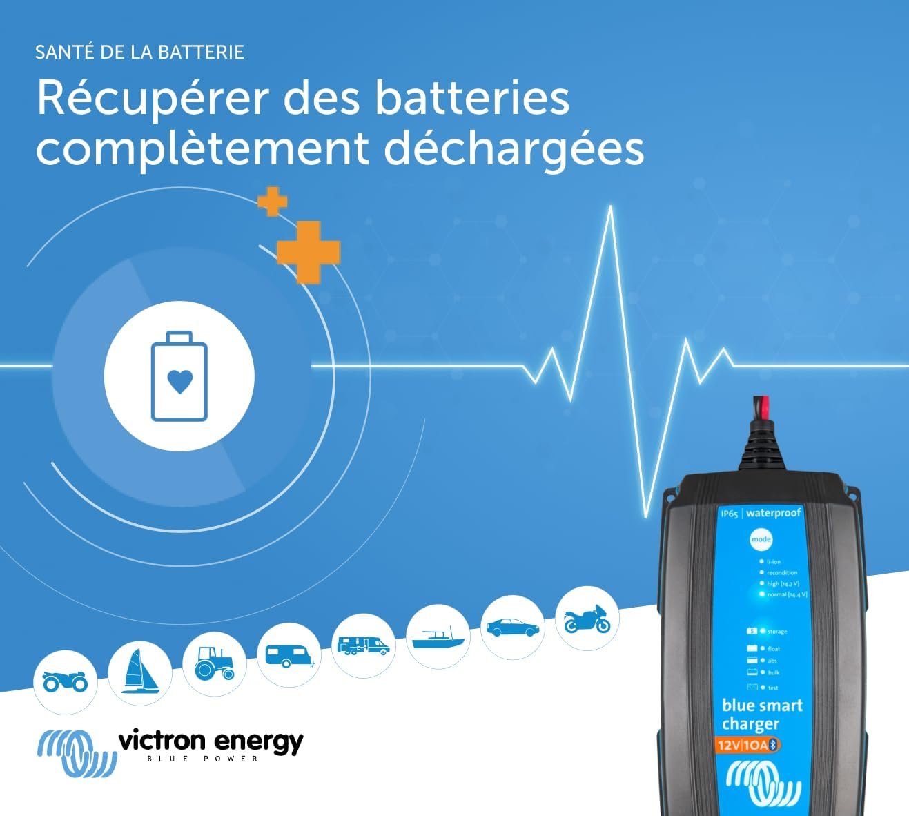 Зарядное устройство Victron Energy Blue Smart IP65 12 Volt 10 Аmp, фото №5 Зарядное устройство Victron Energy Blue Smart IP65 12 Volt 10 Аmp, фото №5