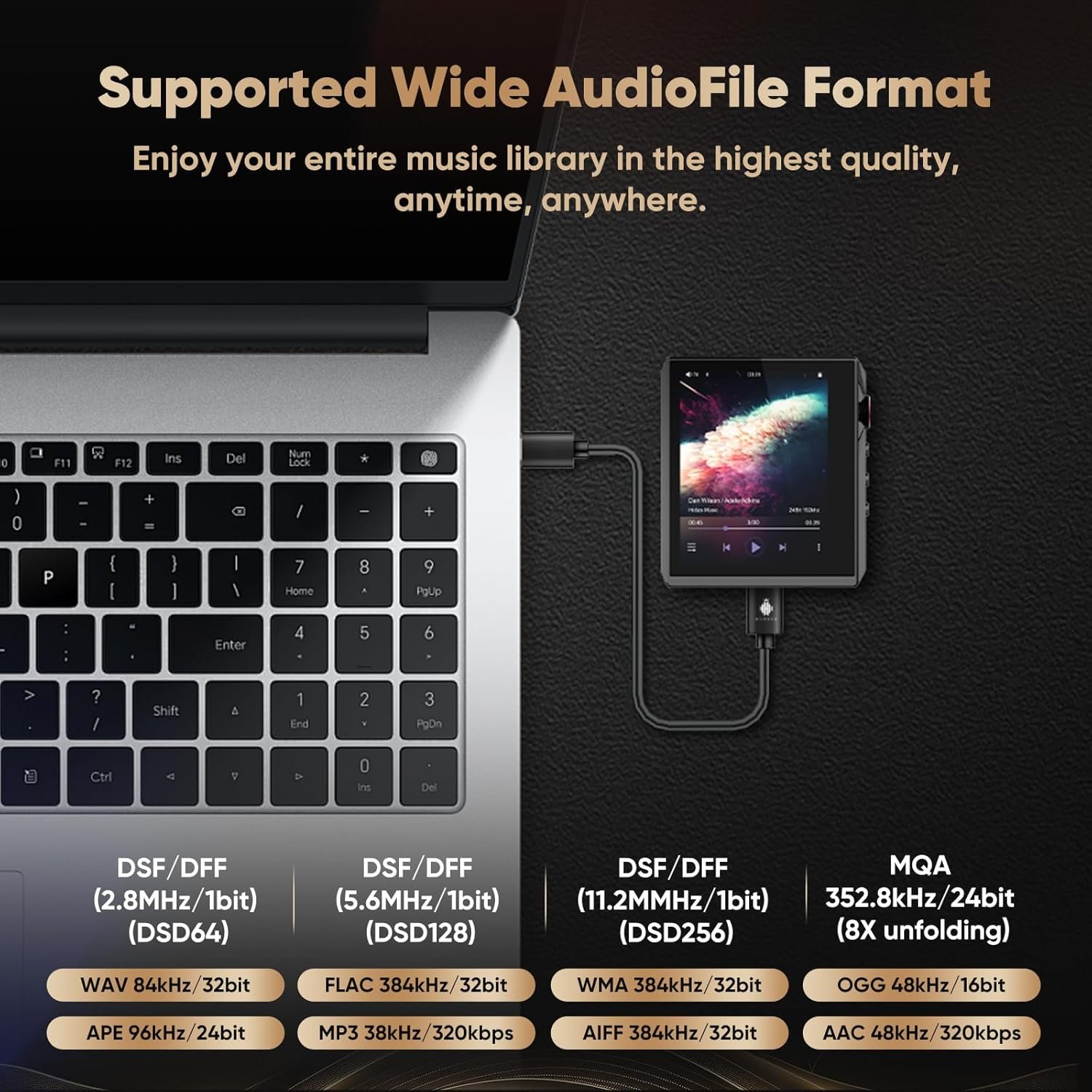 MP3-плеєр Hidizs AP80 Pro-X 32GB Чорний, фото №3