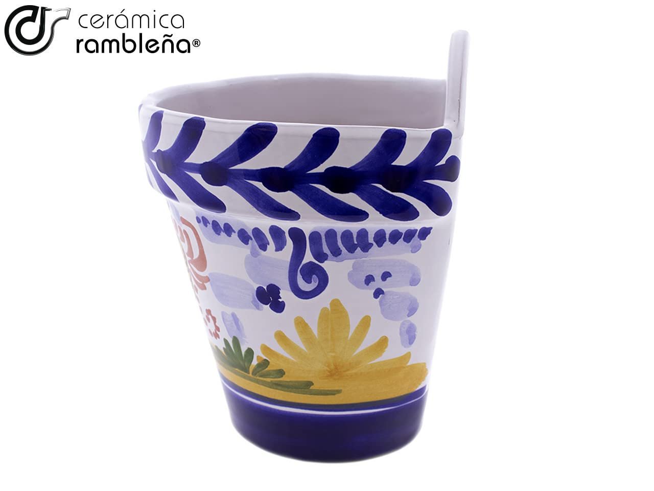 Горщик підвісний Ceramic Diamond D125 керамічний 13,5 x 12 x 16 см, фото №4 Горщик підвісний Ceramic Diamond D125 керамічний 13,5 x 12 x 16 см, фото №4