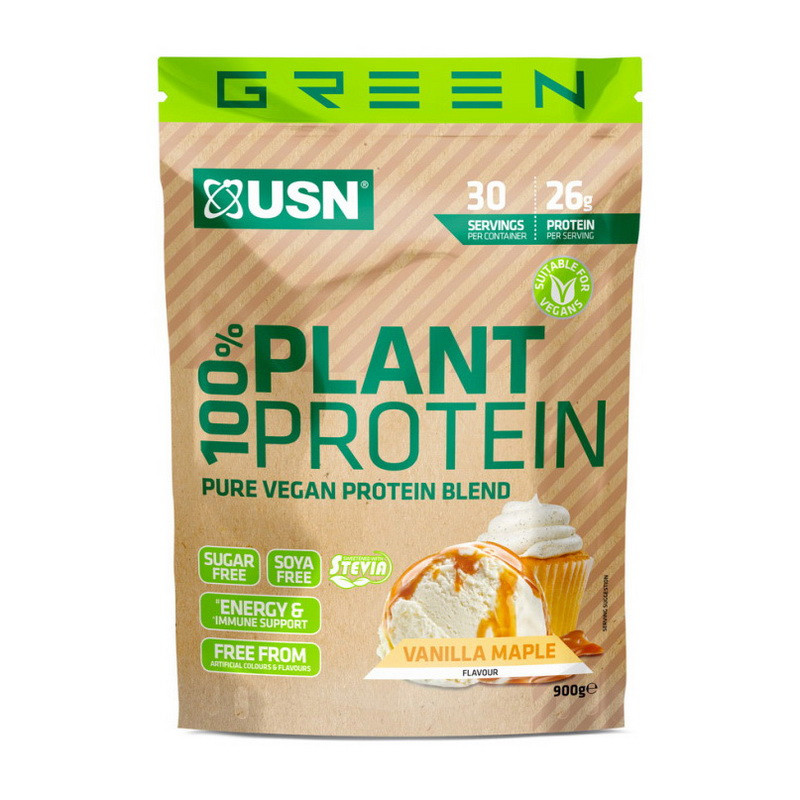 100 Plant Protein 900 g vanilla maple, фото №1